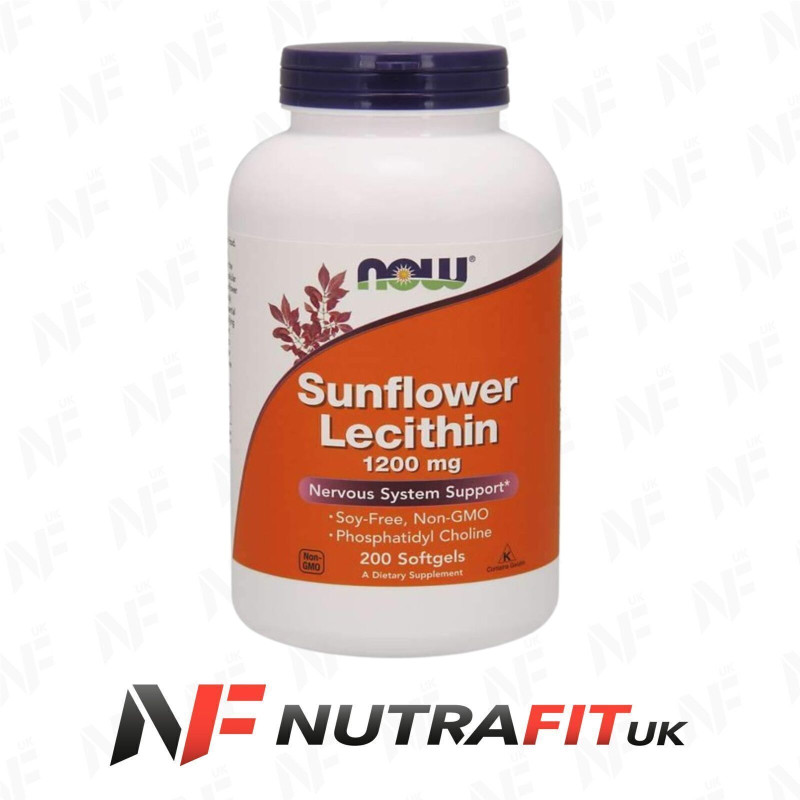 Now Foods Sunflower Lecithin 1200 Gmo 1200 mg Softgels