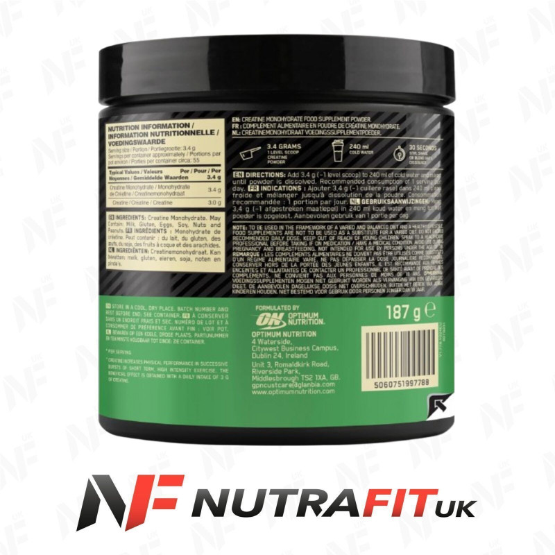 Optimum Nutrition Micronised Creatine Monohydrate Powder
