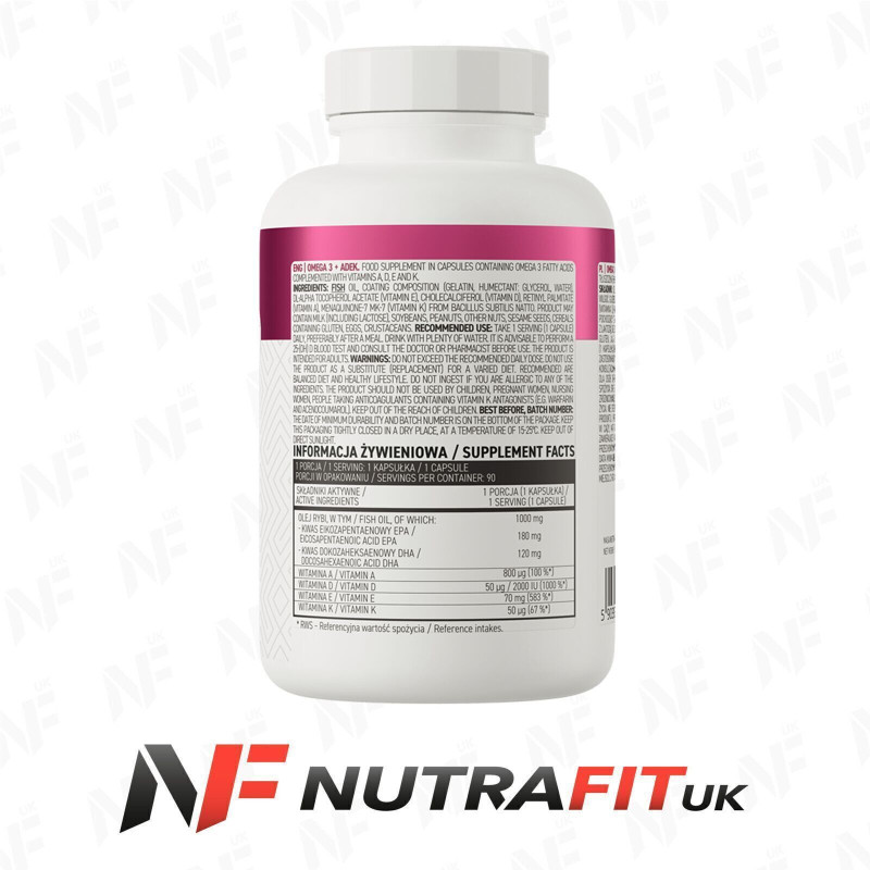 Ostrovit Omega 3 + ADEK 90 Caps Ostrovit Omega 3 + ADEK 90 Caps