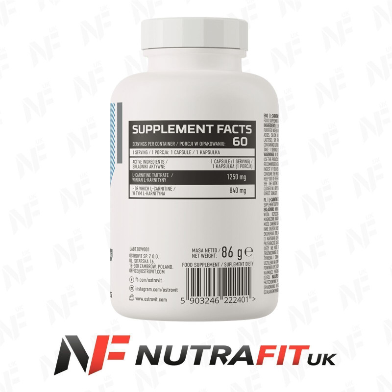 Ostrovit Carnitine 1250 60 Caps Ostrovit Carnitine 1250 60 Caps