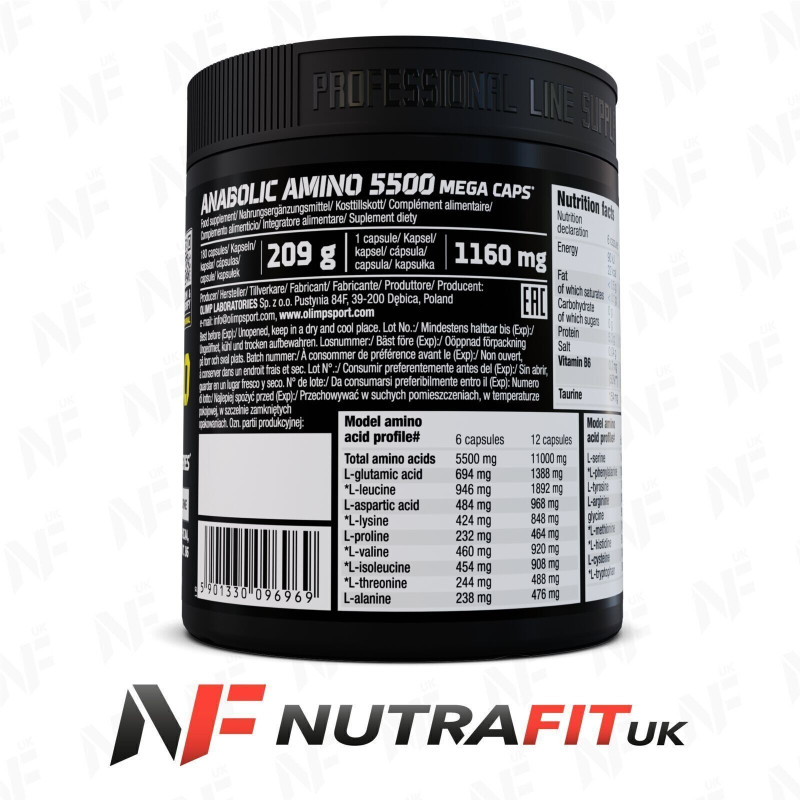 Olimp Anabolic Amino 5500 BCAA 180 Mega Caps Olimp Anabolic Amino 5500 BCAA 180 Mega Caps