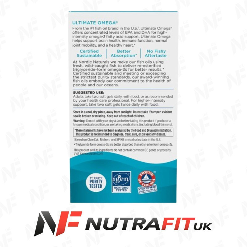 Nordic Naturals Ultimate Omega 3 Fish Oil 1280 mg Softgels Nordic Naturals Ultimate Omega 3 Fish Oil 1280 mg Softgels