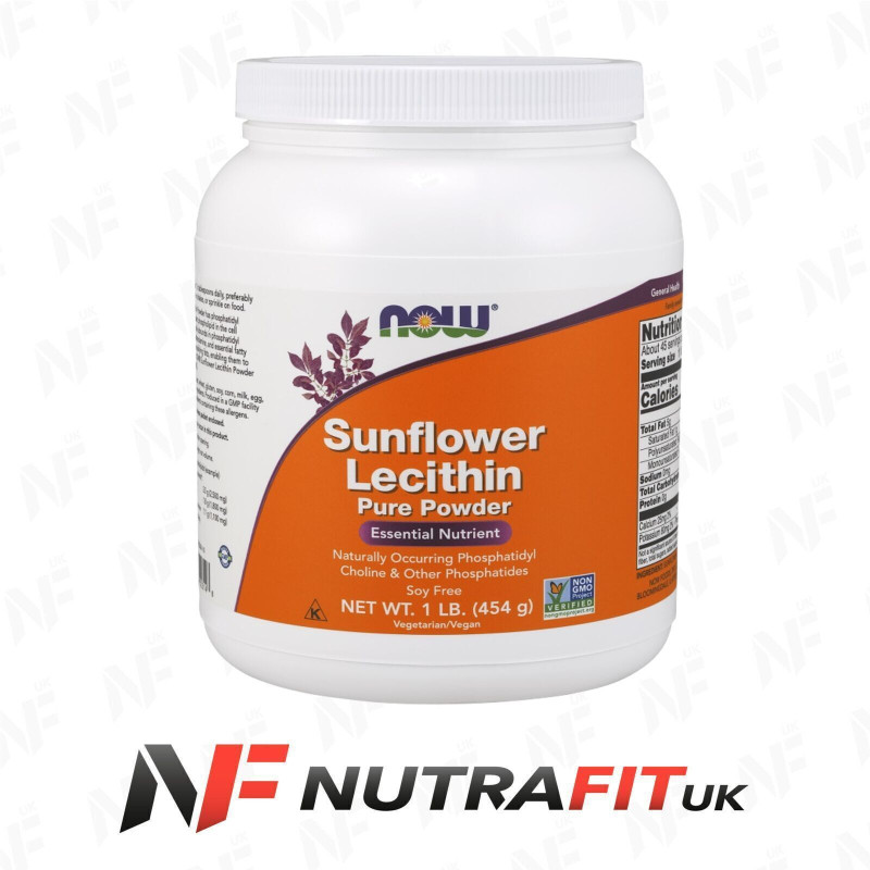 Now Foods Sunflower Lecithin Pure Powder Gmo Powder