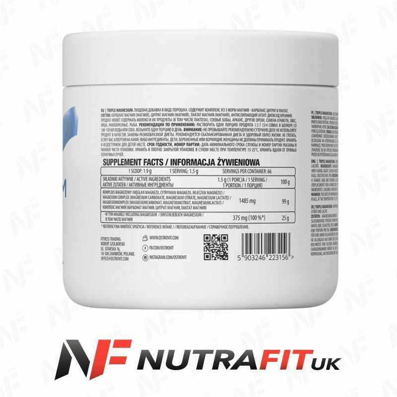 Ostrovit Triple Magnesium Powder 100g Ostrovit Triple Magnesium Powder 100g