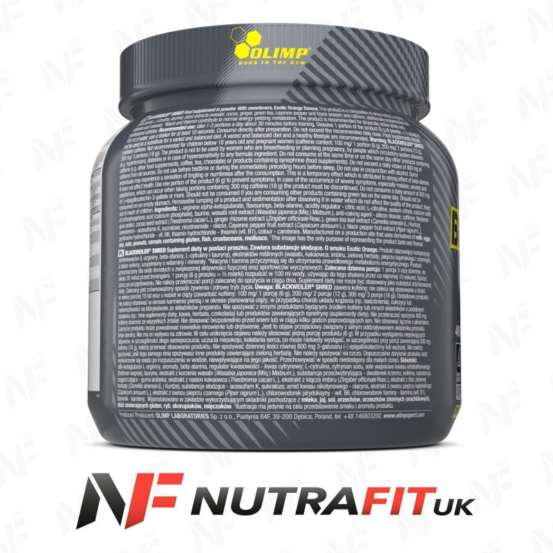 Olimp Nutrition Blackweiler Shred 480 g Olimp Nutrition Blackweiler Shred 480 g