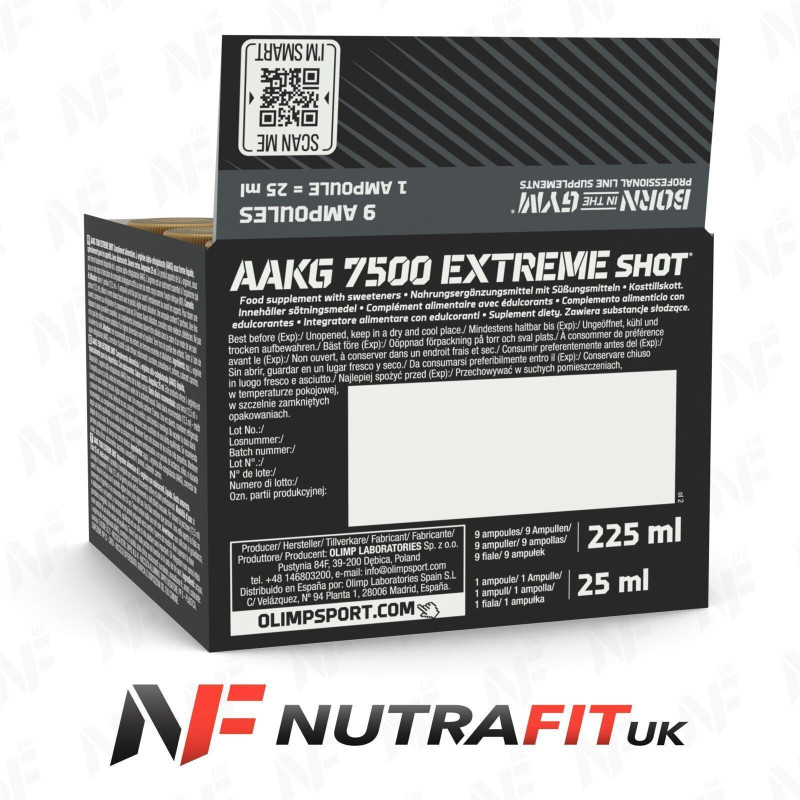 Olimp Nutrition AAKG 7500 Extreme Shot 9 x 25 ml Olimp Nutrition AAKG 7500 Extreme Shot 9 x 25 ml