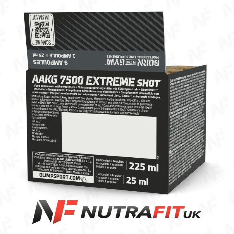 Olimp Nutrition AAKG 7500 Extreme Shot 9 x 25 ml Olimp Nutrition AAKG 7500 Extreme Shot 9 x 25 ml