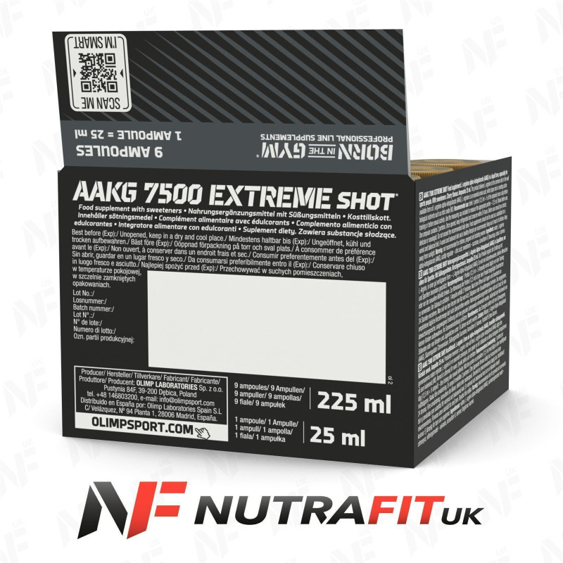 Olimp Nutrition AAKG 7500 Extreme Shot 9 x 25 ml Olimp Nutrition AAKG 7500 Extreme Shot 9 x 25 ml