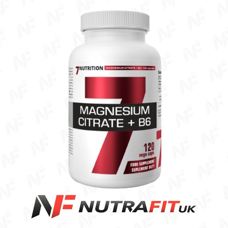 7Nutrition Magnesium Citrate + B6 120 Caps 7Nutrition Magnesium Citrate + B6 120 Caps