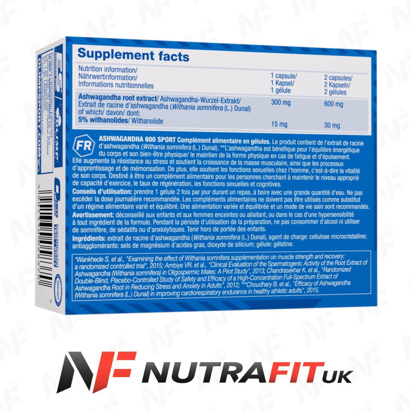 Olimp Nutrition Ashwagandha 600 Sport 60 Caps Olimp Nutrition Ashwagandha 600 Sport 60 Caps