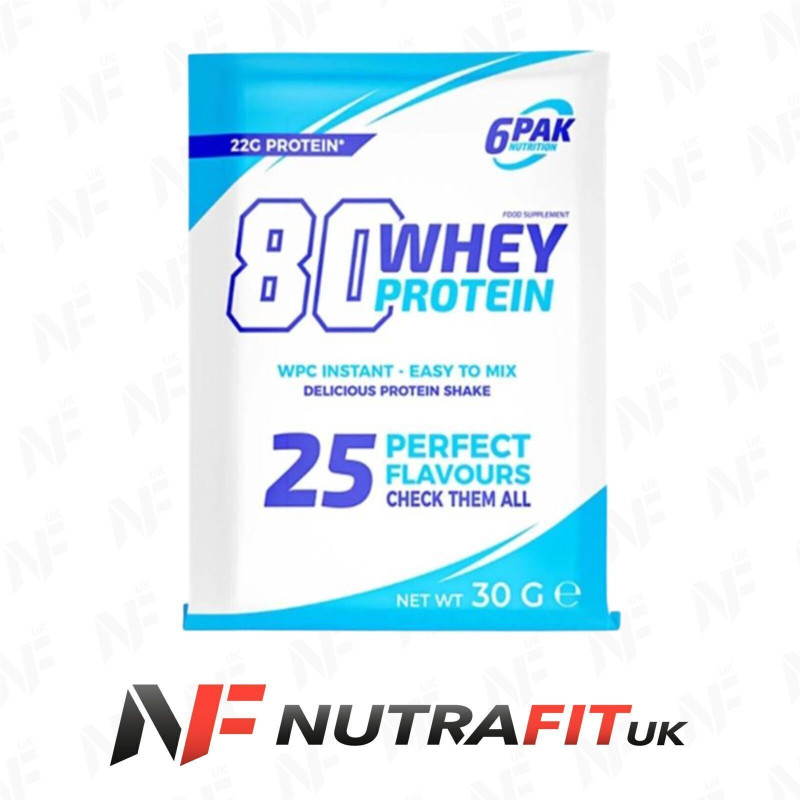 6PAK Nutrition 80 Whey Protein Powder