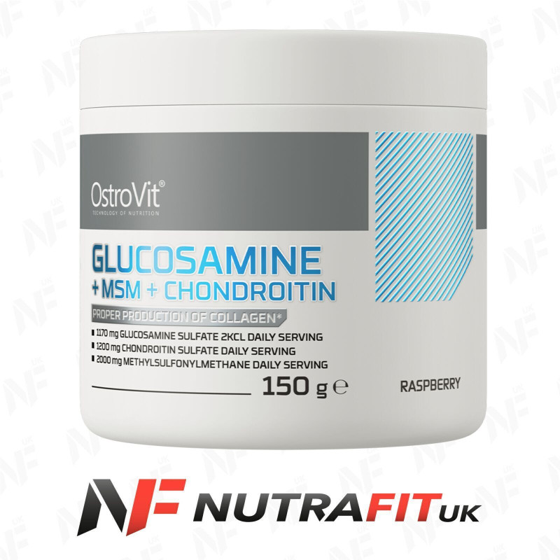 Ostrovit Glucosamine + MSM + Chondroitin Raspberry Powder 150 g Ostrovit Glucosamine + MSM + Chondroitin Raspberry Powder 150 g