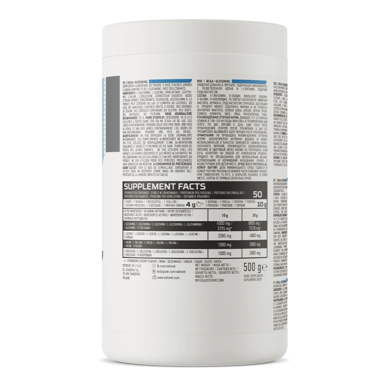Ostrovit BCAA + Glutamine Powder Ostrovit BCAA + Glutamine Powder