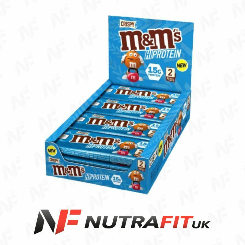 M&M's Crispy Hi Protein Bars 12 x 52g
