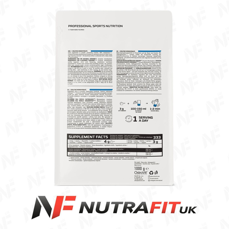 Ostrovit Creatine Monohydrate Natural Powder