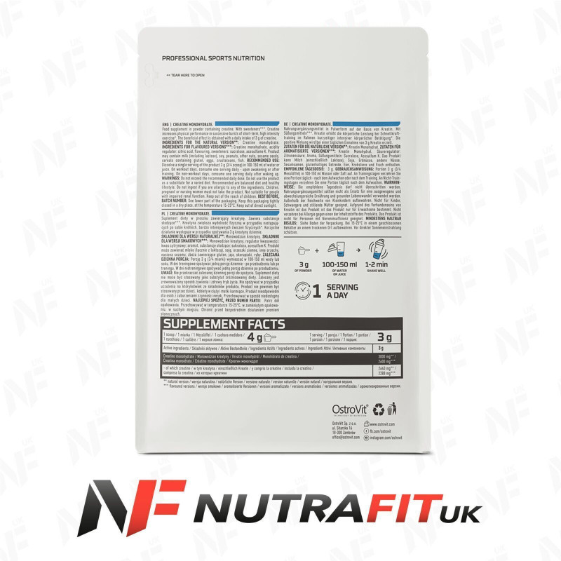 Ostrovit Creatine Monohydrate Natural Powder Ostrovit Creatine Monohydrate Natural Powder