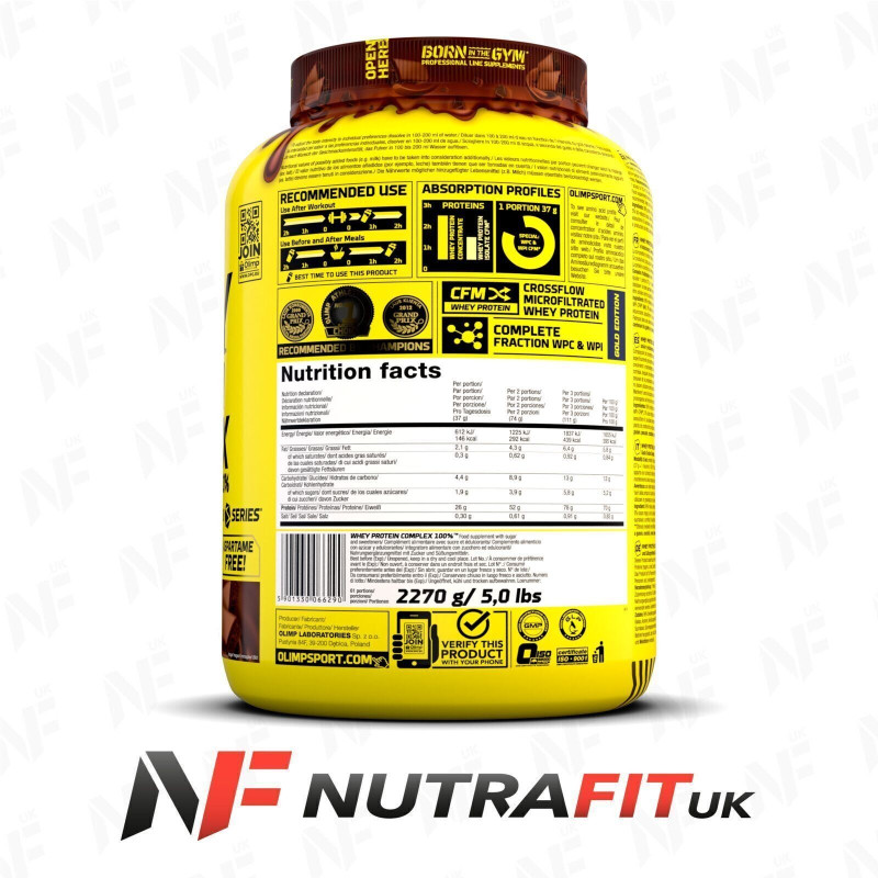 Olimp Whey Protein Complex 100 Gold Edition 2270 g Powder Olimp Whey Protein Complex 100 Gold Edition 2270 g Powder