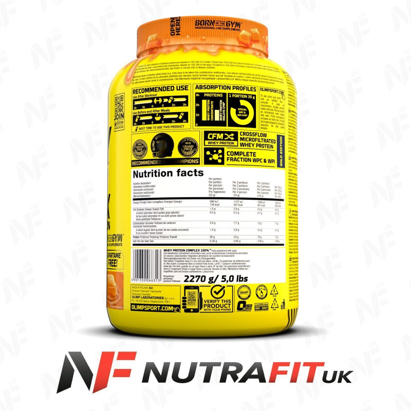 Olimp Nutrition Whey Protein Complex 100% Gold Edition Powder 2270g
