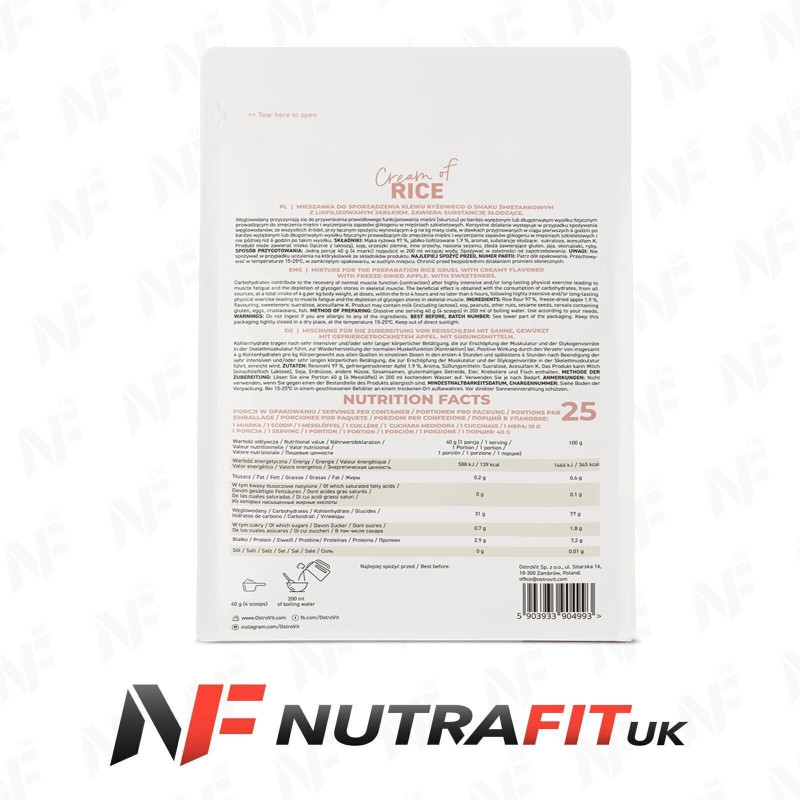 Ostrovit Cream Of Rice Powder 1000g