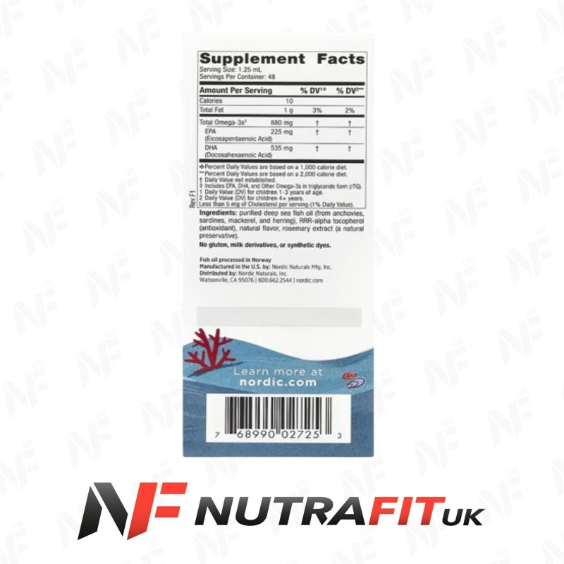 Nordic Naturals Children's DHA Xtra Omega 3 880mg 60ml Nordic Naturals Children's DHA Xtra Omega 3 880mg 60ml