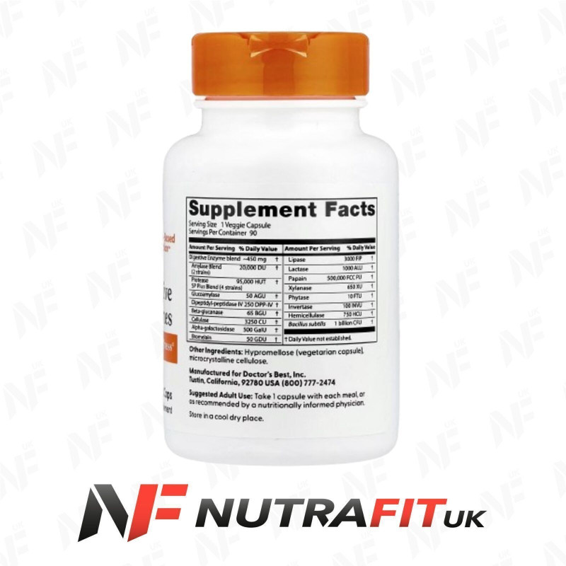 Doctor's Best Digestive Enzymes 90 Veggie Caps