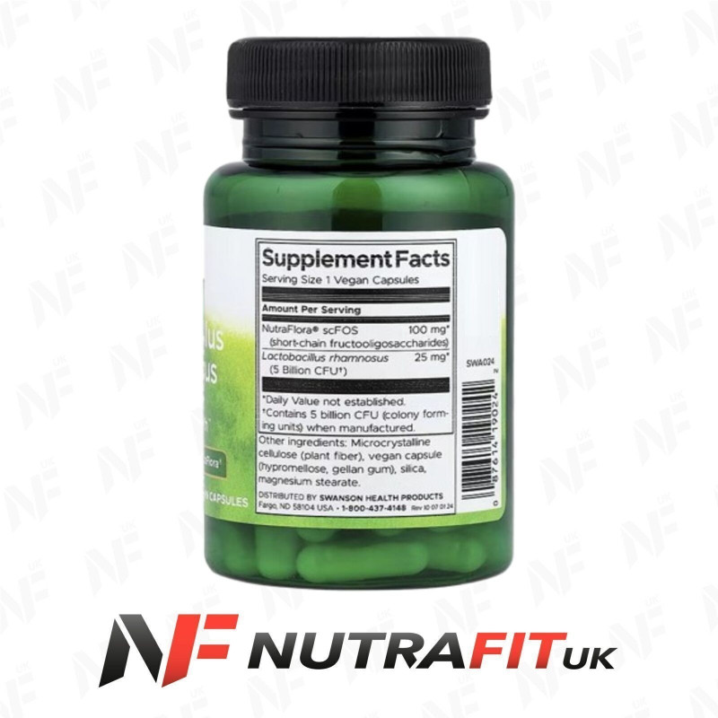 Swanson Lactobacillus Rhamnosus 60 Vegan Caps Swanson Lactobacillus Rhamnosus 60 Vegan Caps