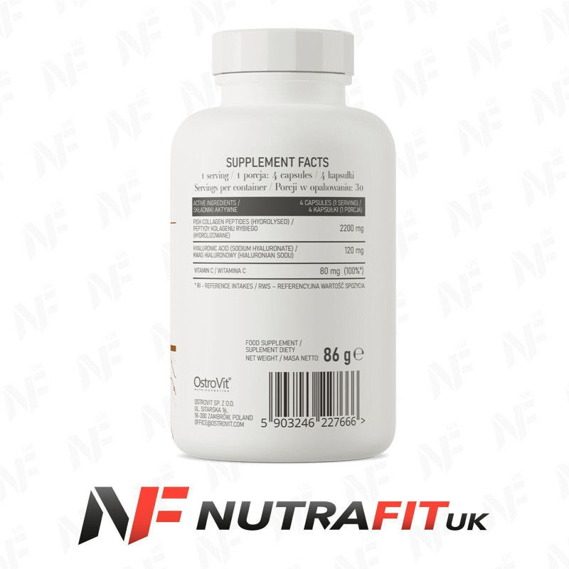 Ostrovit Marine Collagen + Hyaluronic Acid + Vit. C 120 Caps