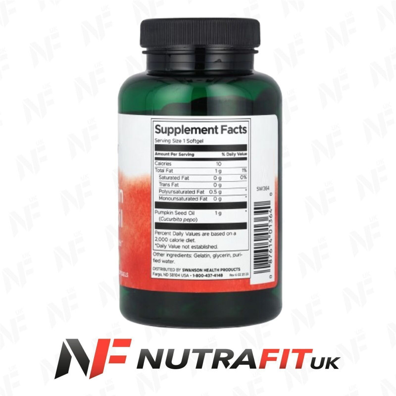 Swanson Pumpkin Seed Oil 100 Softgels