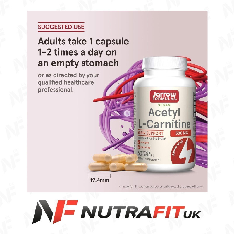 Jarrow Formulas Acetyl-L-Carnitine Vegan Caps
