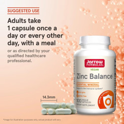 Jarrow Formulas Zinc Balance 100 Vegan Caps