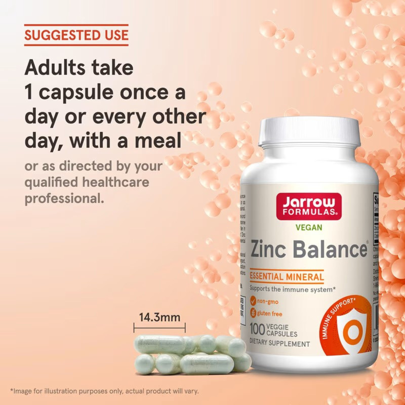 Jarrow Formulas Zinc Balance 100 Vegan Caps