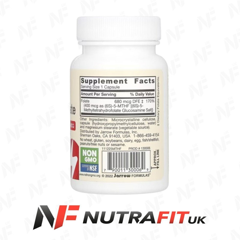 Jarrow Formulas Methyl Folate 400µg Vegan Caps