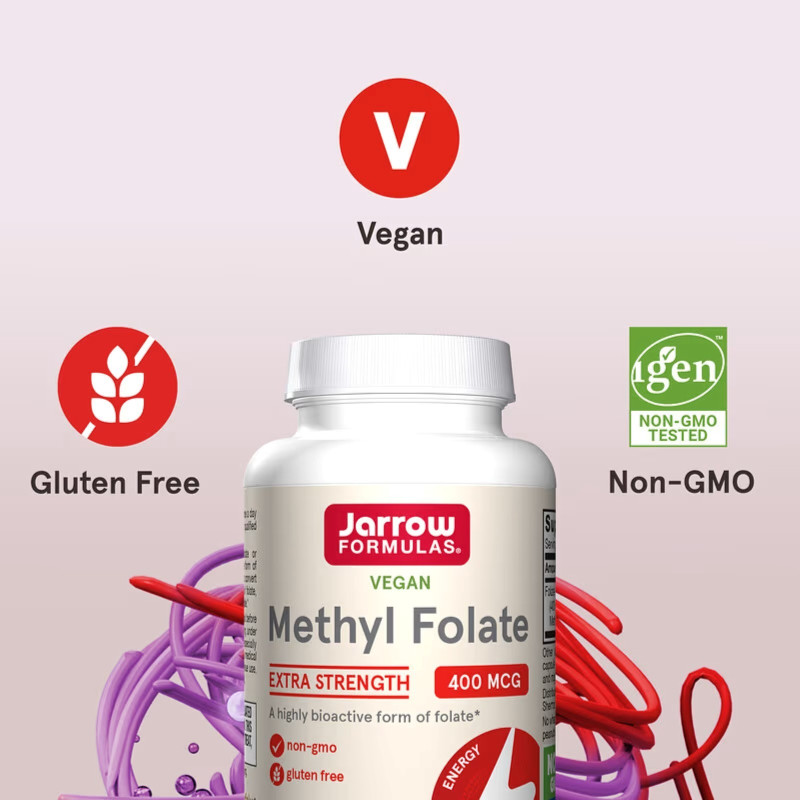 Jarrow Formulas Methyl Folate 400µg Vegan Caps
