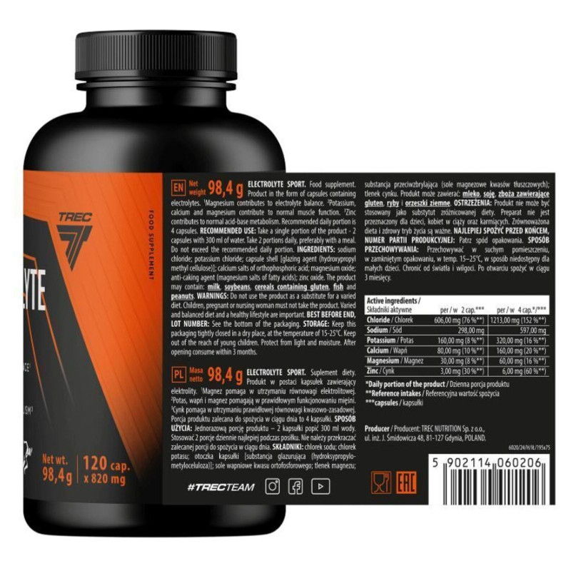 Trec Nutrition Endurance Electrolyte Sport 120 Caps