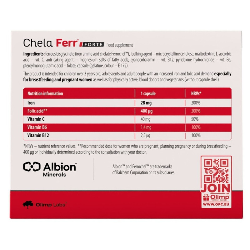 Olimp Labs Chela Ferr Forte 30 Caps Olimp Labs Chela Ferr Forte 30 Caps