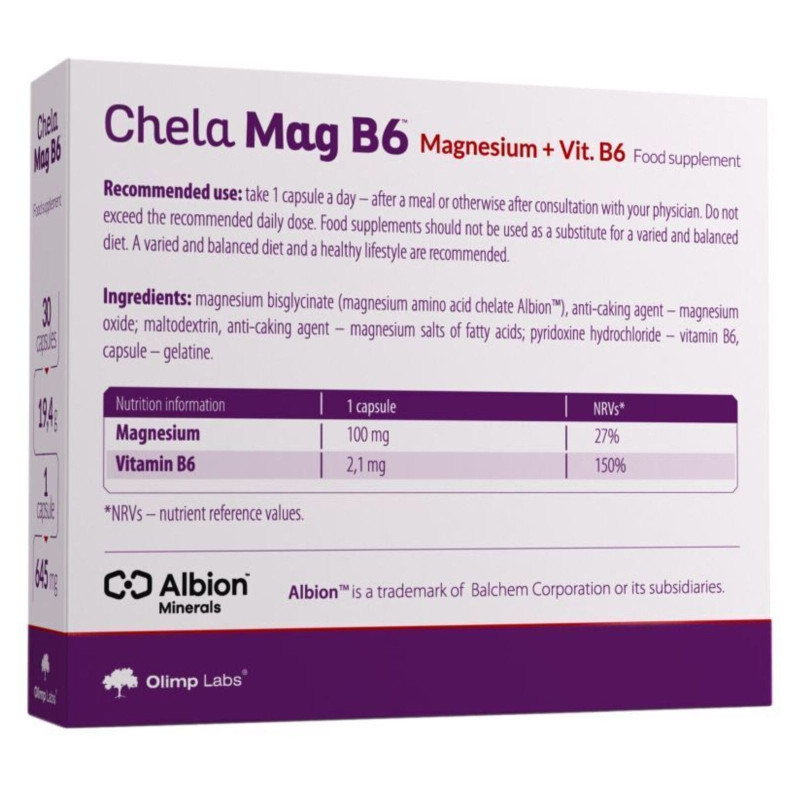 Olimp Labs Chela-Mag B6 30 Caps Olimp Labs Chela-Mag B6 30 Caps