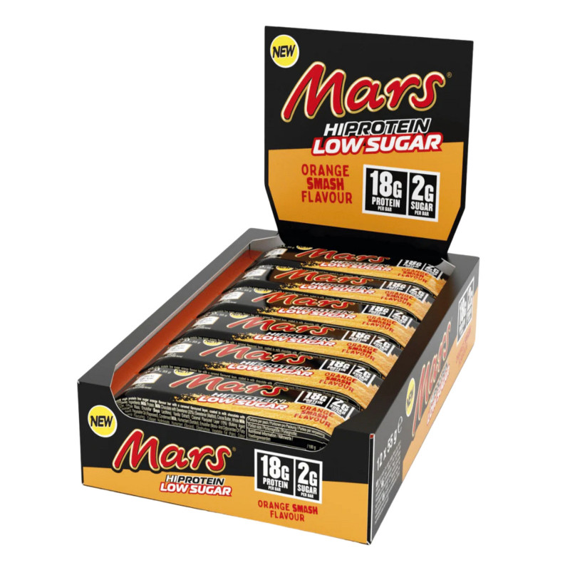 Mars Hi Protein Bars Low Sugar Orange Smash Box