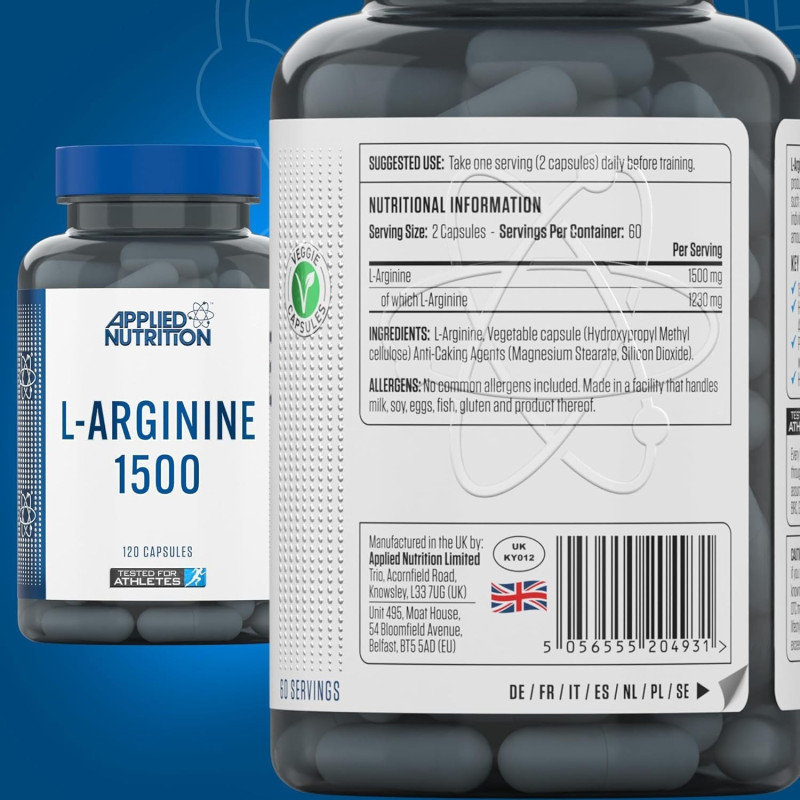 Applied Nutrition L-arginine 1500 120 Caps