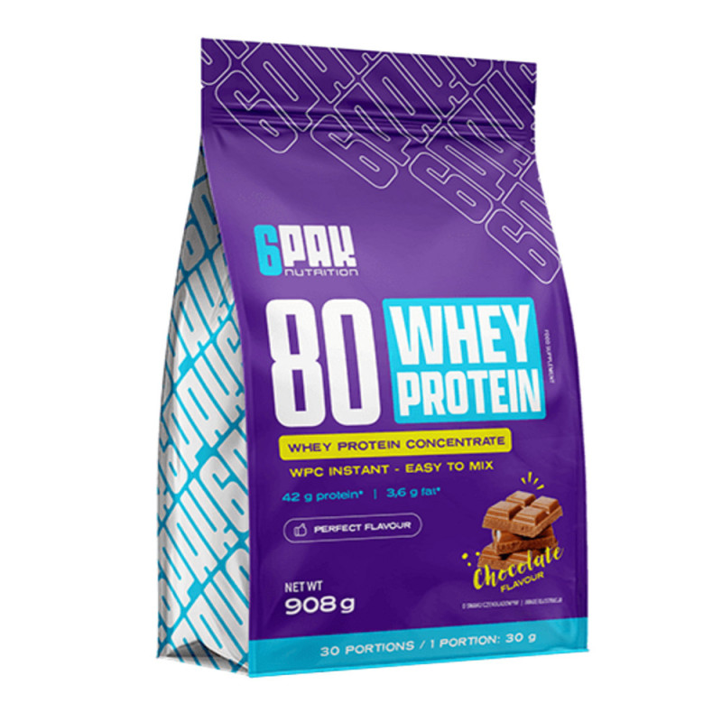 6PAK Nutrition 80 Whey Protein Powder