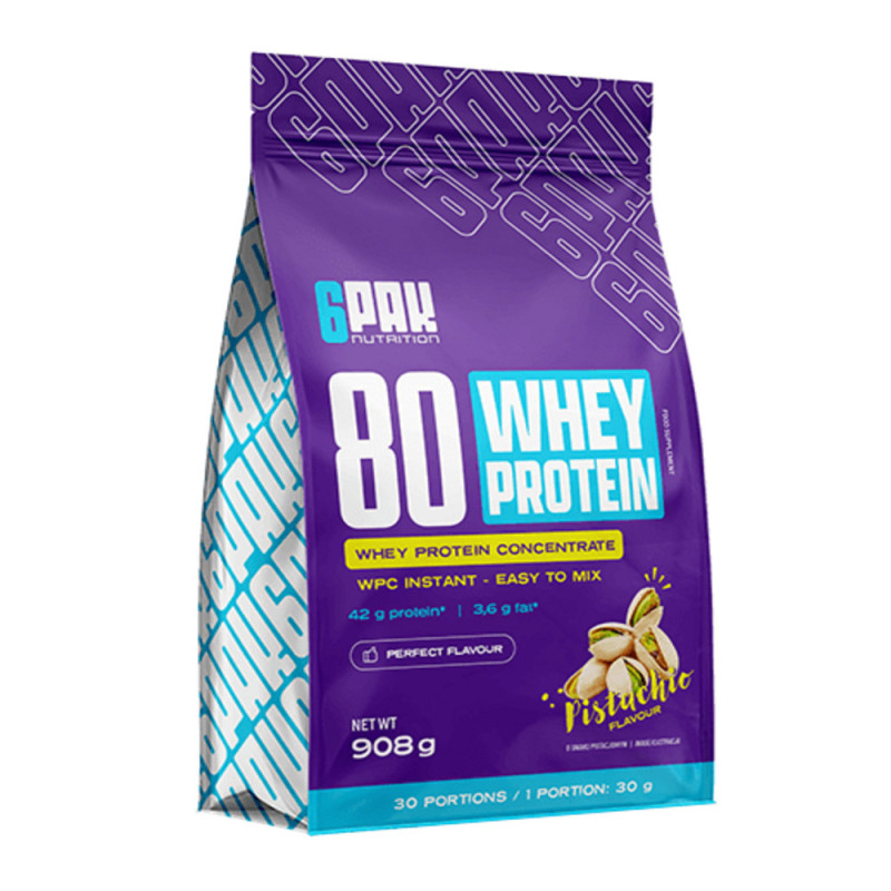 6PAK Nutrition 80 Whey Protein Powder