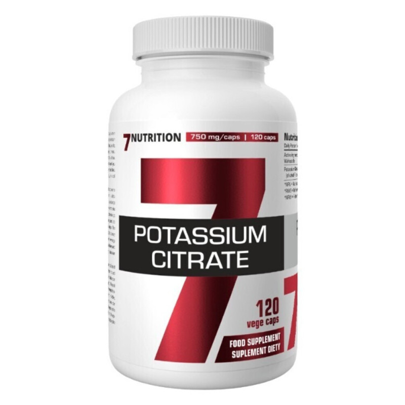7Nutrition Potassium Citrate 120 Vege Caps