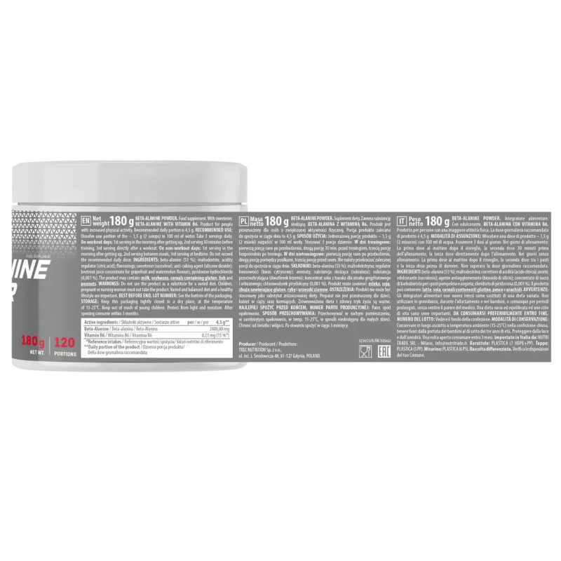 Trec Nutrition Beta-Alanine Powder 180g