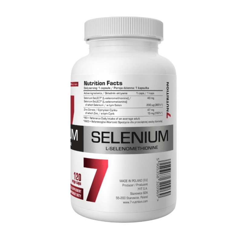 7Nutrition Selenium 120 Vege Caps