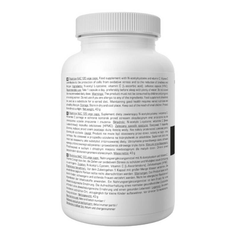 7Nutrition NAC 120 Vege Caps