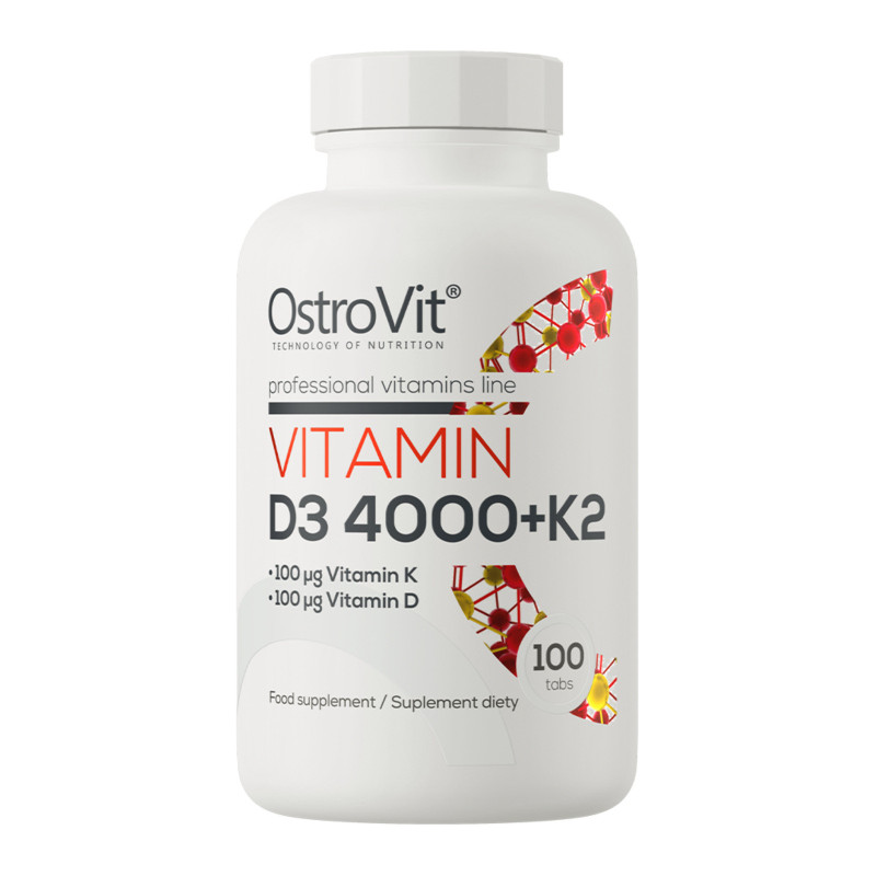Ostrovit Vitamin D3 4000+K2 100 Tabs
