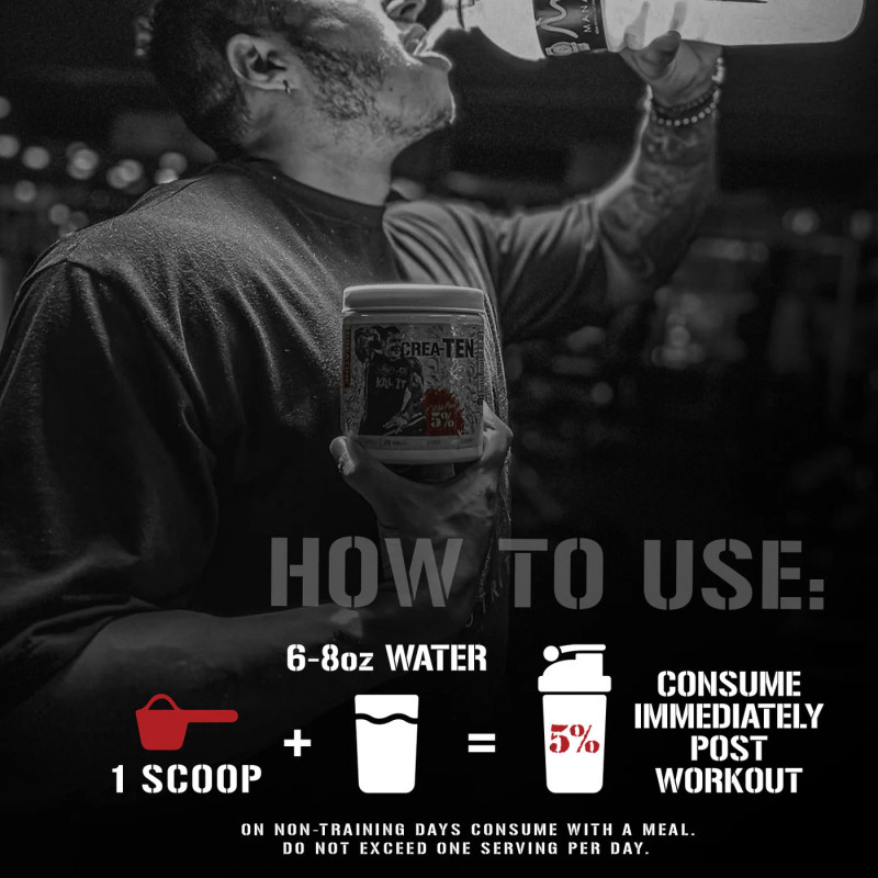 Rich Piana 5% Nutrition Crea-Ten Powder 270g Rich Piana 5% Nutrition Crea-Ten Powder 270g