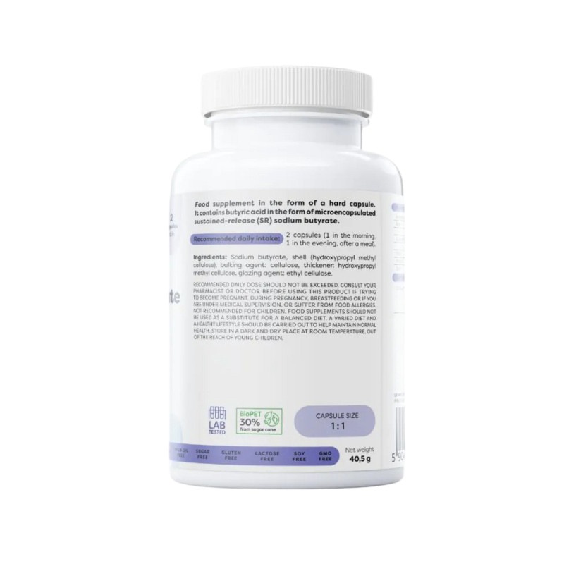 Osavi Sodium Butyrate SR 960mg Vegan Caps