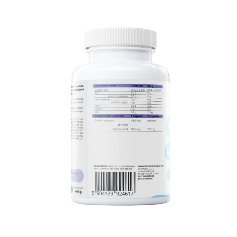 Osavi Sodium Butyrate SR 960mg Vegan Caps