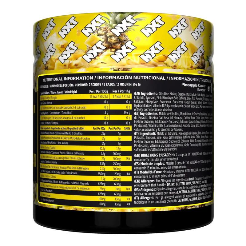 NXT Nutrition TNT Nuclear Pre Powder 420g NXT Nutrition TNT Nuclear Pre Powder 420g