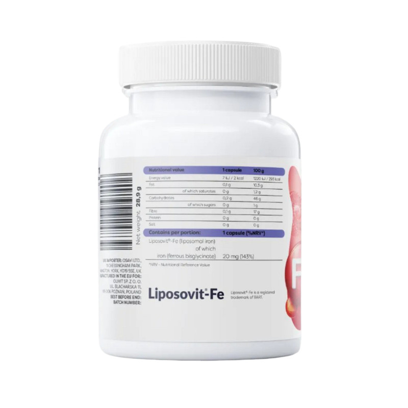 Osavi Liposomal Iron Vegan Caps Osavi Liposomal Iron Vegan Caps